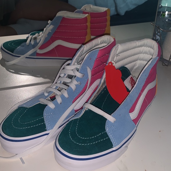 high top multicolor vans